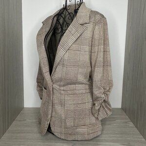 Plaid Business Casual Blazer